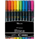 蛍光ペン トンボ鉛筆 蛍光マーカー 蛍コート80 シングル 10色セット 太字角芯 WA-SC10C