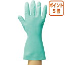★5月9日17時注文分よりポイント5倍★ ダンロップホームプロダクツ 天然ゴム手袋中厚手 Lサイズ グリーン 全長約300mm SP-8L-G