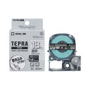 テプラ キングジム テプラPROテープカートリッジ マットラベル透明に白文字18mm幅 SB18TS