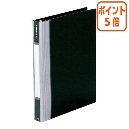 ★6月30日17時注文分よりポイント5倍★ファイル リヒトラブ リフィルバインダー　A4　30穴　黒　背幅35mm G3902-24