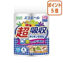 ★6月30日17時注文分よりポイント5倍★ 大王製紙 エリエール 超吸収キッチンタオル 50カット×4ロール 723400