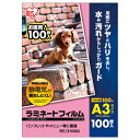 アイリスオーヤマ ラミネートフィルム帯電抑制100μm A3サイズ 100枚入 LFT-A3100