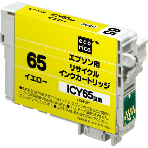エコリカ エコリカ　リサイクルインク　ICY65互換／イエロー ECI-E65Y