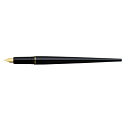 プラチナ万年筆 デスクペン　万年筆タイプ　ブラック　ステンレスペン先　金メッキ　　極細タイプ DPQ-700Aパツク#1