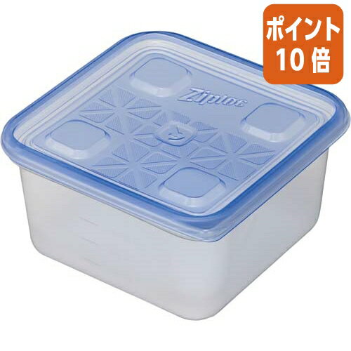 ★6月30日17時注文分よりポイント10倍★旭化成ホームプロダクツ ジップロック　コンテナー　正方形1100ml　10個入 112108