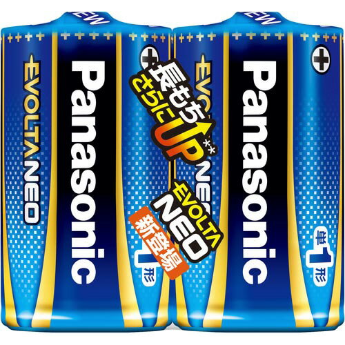 Panasonic 乾電池EVOLTA NEO 単1形 2本入 LR20NJ/2SE Panasonic 乾電池EVOLTA NEO 単1形 2本入 LR20NJ/2SE
