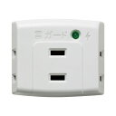 朝日電器 朝日電器 サージ付トリプルタップ ホワイト A-300SBW