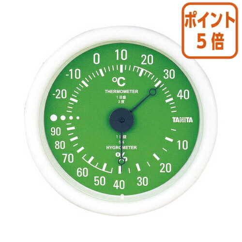 ★10月16日17時注文分よりポイント5倍★ タニタ アナログ温湿度計　壁掛け式　グリーン TT-515-GR
