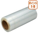 ★5月9日17時注文分よりポイント5倍★ カウネット ストレッチフィルム14μm 300mm×500m 1巻 4184-9835(3)