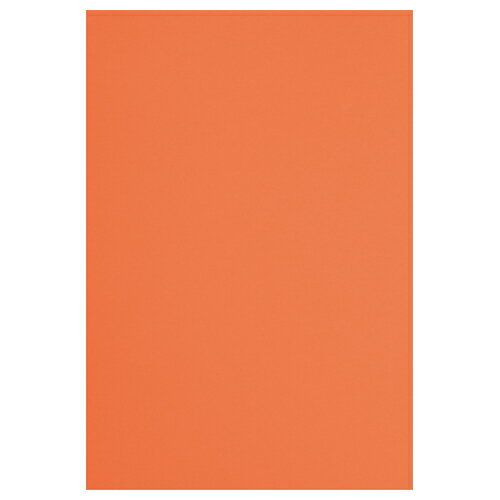 カウネット 色画用紙　四つ切　橙　5枚 4212-2586