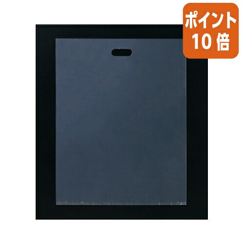 ★1月29日17時注文分よりポイント10倍★ カウネット 低密度ポリエチレン手提げ袋　L　透明　25枚 4263-3303