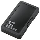 カードケース エレコム SD/microSDカードケース SD6枚+マイクロSD6枚収納ブラック CMC-SDCPP12BK(2)