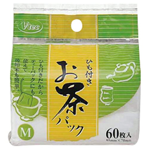 ブイテック ひも付きお茶パック Mサイズ 60枚 0201