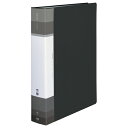 コクヨ クリヤーブック Glassele 固定式背ポケット100枚ブラック ラ-GLB100D