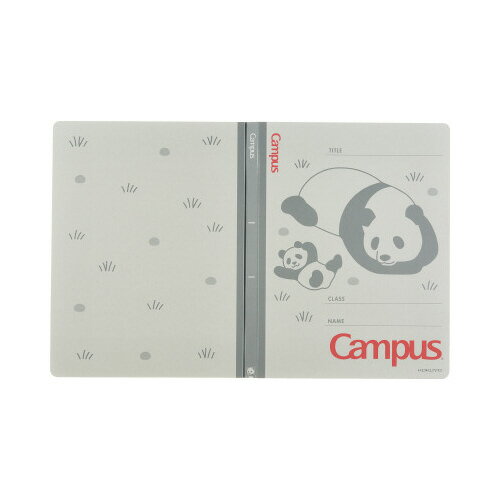 ファイル コクヨ キャンパスフラットファイル　アニマル柄　A4縦　パンダ フ-CA10-4