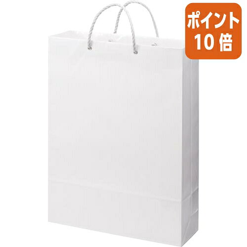 ★8月25日17時注文分よりポイント10倍★ カウネット ビニールカバー手提げ袋　大　10枚 3197-4615