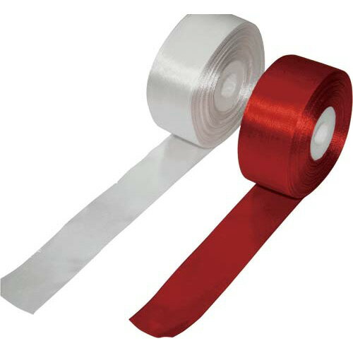 銀鳥産業 テープカット用リボン　紅白1本ずつ　幅38mm×長さ10m 459-074