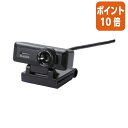 ★5月9日17時注文分よりポイント10倍★エレコム PCカメラ 500万画素 ブラック マイク内蔵 高精細ガラスレンズ UCAM-C750FBBK(2)