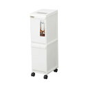 新輝合成 ゴミ箱 ユニード多段スリムペール 2段 10L×2 ホワイト 2036(3)