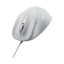 エレコム 有線5ボタンマウス Lサイズ ホワイト M-XGL30UBSKWH