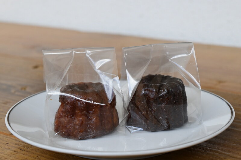 カヌレ1個用袋 無地(1セット100枚入)