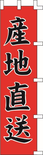 のぼり旗 産地直送 W45×H180cm 金巾