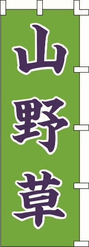 のぼり旗 山野草 W60×H180cm テトロンポンジ