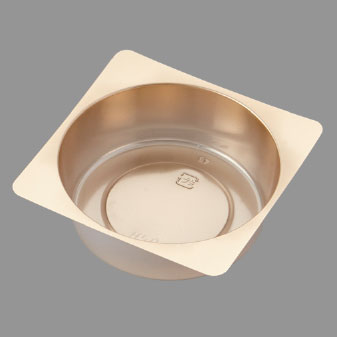 小鉢70丸・赤金 (100枚) 高級折箱 弁当仕切り 弁当小鉢 使い捨て 仕出し 懐石 会席 祝膳 法事