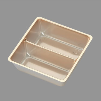 小鉢65B仕切有・赤金 (100枚) 高級折箱 弁当仕切り 弁当小鉢 使い捨て 仕出し 懐石 会席 祝膳 法事