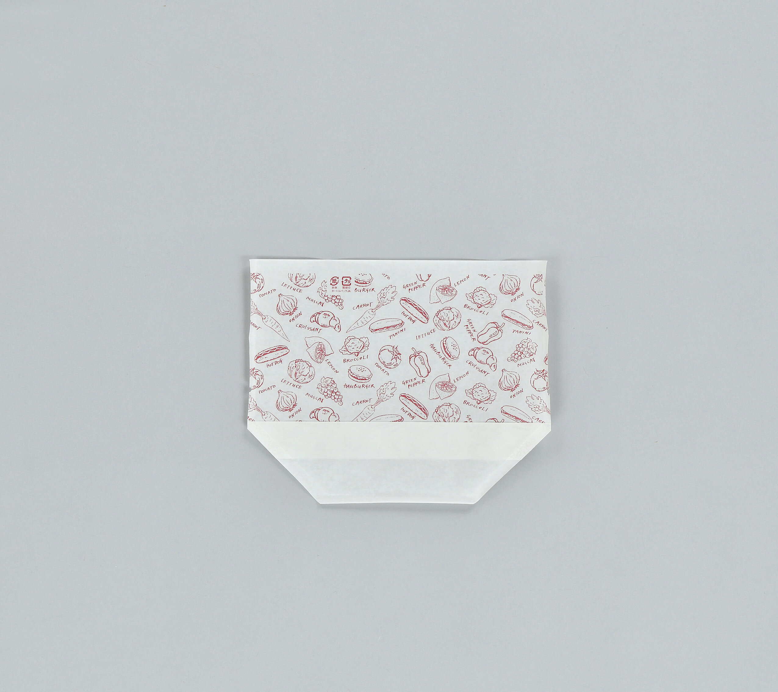 タートルパック JAA20-16 フレッシュ赤T (3000枚/ケース)使い捨て 軽食用 包装資材 ホットドッグ 唐揚げ ミニトマト 業務用