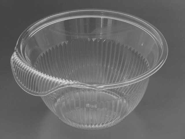 クリーンフォーユー BOWL本体 (L)クリア　(300個/ケース)リスパック メーカー直送 使い捨て サラダ プラスチック容器 惣菜 テイクアウト ボウル 透明容器