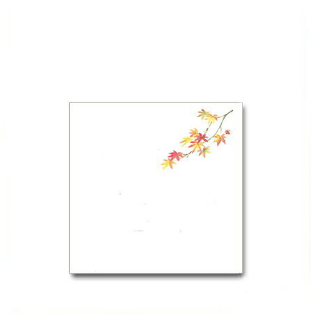 【ネコポス対象商品】高級和紙 五寸懐紙 No.7224 紅葉(100枚)