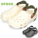 【3千円以上で5%オフクーポン】クロックス サンダル メンズ crocs オール テレイン クロッグ チョーク ブラック 黒 ALL TERRAIN CLOG 206340(4)