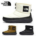 ノースフェイス ブーツ メンズ レディース ブーツ 防寒 THE NORTH FACE NF52280 冬用 ヌプシ ブーティ スノーブーツ 冬靴 ウォータープルーフ ロゴ ショート ウインターブーツ ブラウン 撥水 保温