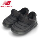 【3千円以上5%オフクーポン5日限定】ニューバランス キッズ ジュニア スニーカー new balance スリッポン ボア 冬 YHMOC LB2 ブラック ...