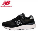 ニューバランス880 レディース スニーカー ウォーキング 幅広 本革 WW880 BK6 2E new balance ブラック 黒 ゆったり 歩きやすい 滑...