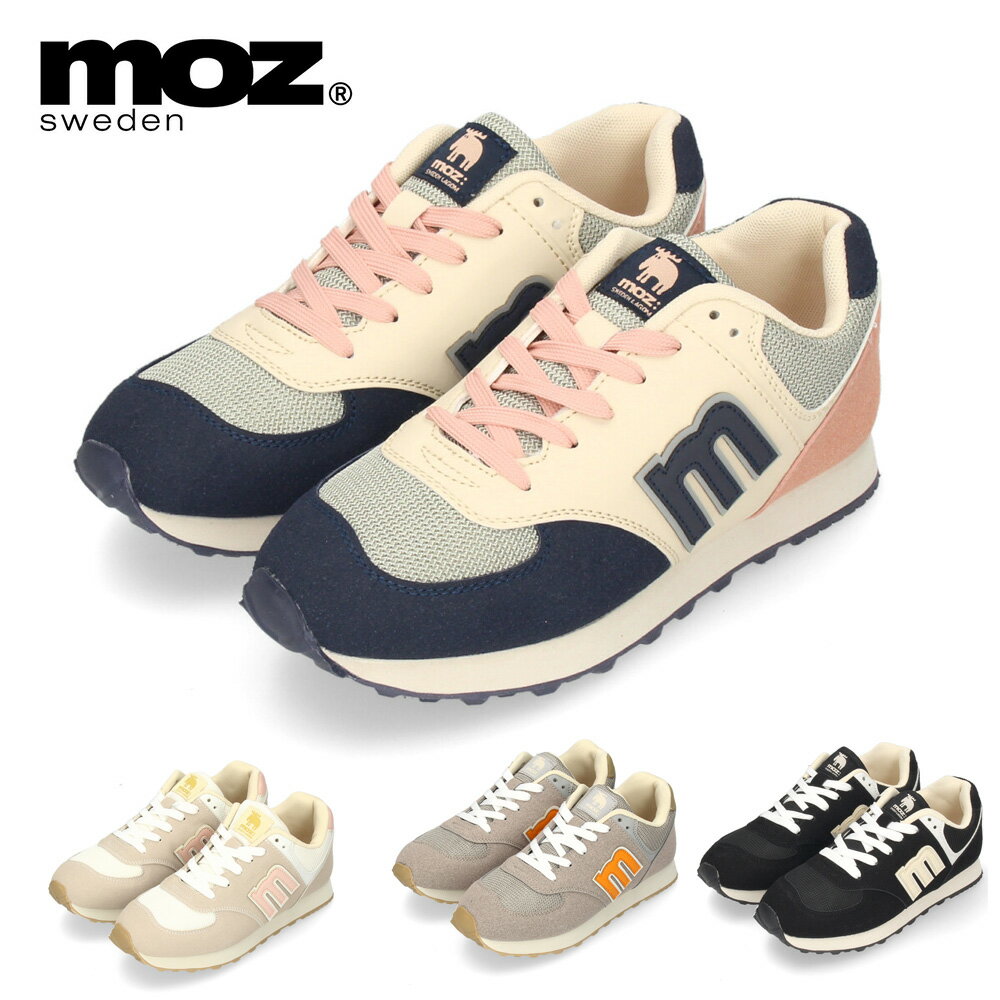 モズ レディース スニーカー レトロ おしゃれ かわいい 通学 通勤 カジュアル ローカット レースアップ..