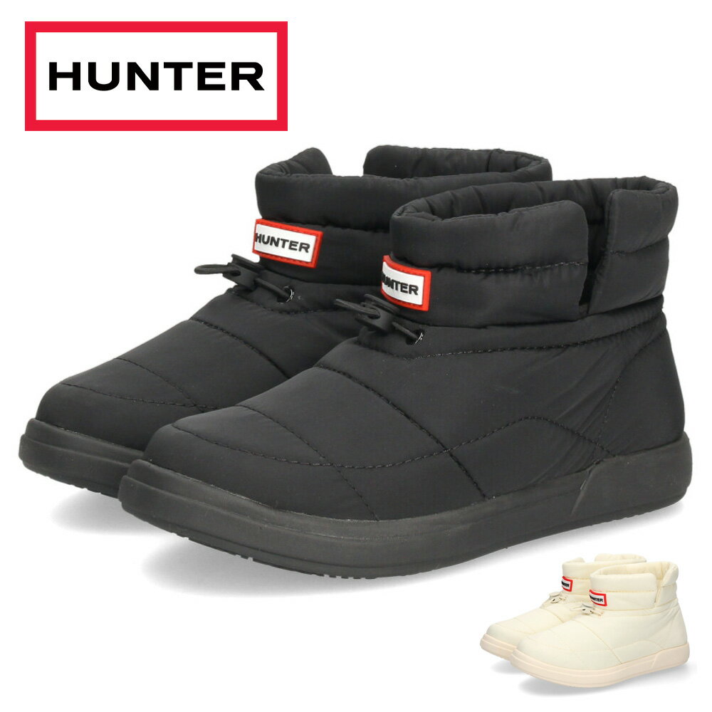 ハンター ブーツ スリッポン スリッパ レディース ルームシューズ 冬 暖かい 室内履き 中綿 HUNTER イ..
