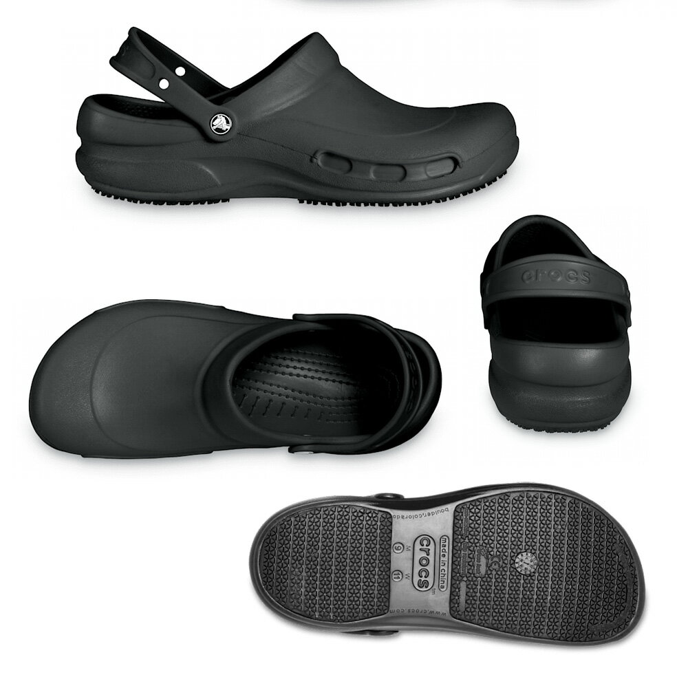 クロックス サンダル メンズ レディース crocs ビストロ クロッグ ブラック ホワイト 飲食店 厨房 業務用 脱ぎ履き簡単 10075