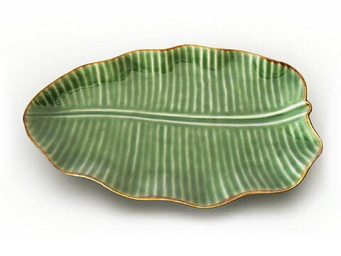Jenggala ジェンガラ ケラミック Large Banana Leaf Plateのサムネイル