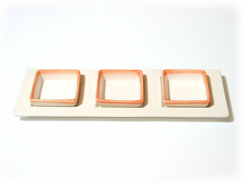 Jenggala ジェンガラ ケラミック Three Sauce Bowl ソース皿