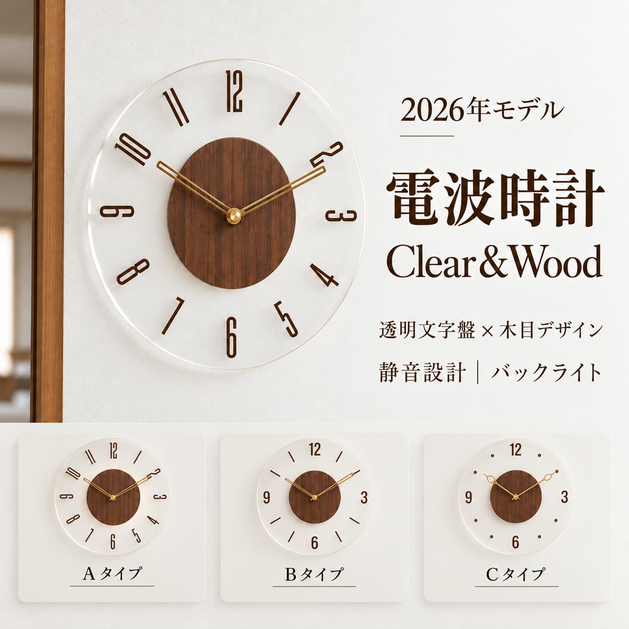 時計 電波時計 壁掛け時計 オシャレ 北欧 掛け時計 おしゃれ 電波 リビング かわいい シンプル 掛時計 インテリア…