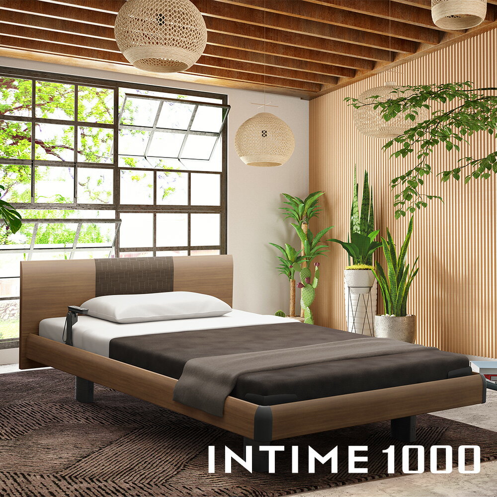 パラマウントベッド 電動ベッド INTIME1000 インタイム1000 セミシングル 91幅 非課税 3モーター ハリウッド キューブ グレーアッシュ【マットレス別売り】RQ-A133CC 3