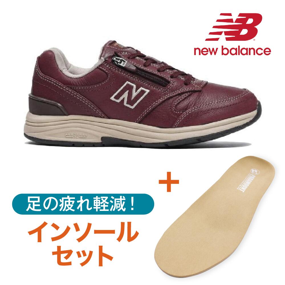 【500円OFF・インソールセット】D幅 2E幅 NB WW585 BB 返品交換可 ビタ―ブラウン 革 レザー ファスナー付き ニューバランス ランニング スニーカー シューズ レディース 普段履き 22.5cm 23cm 23.5cm 24cm 24.5cm 25cm 防水加工 ウォーキング