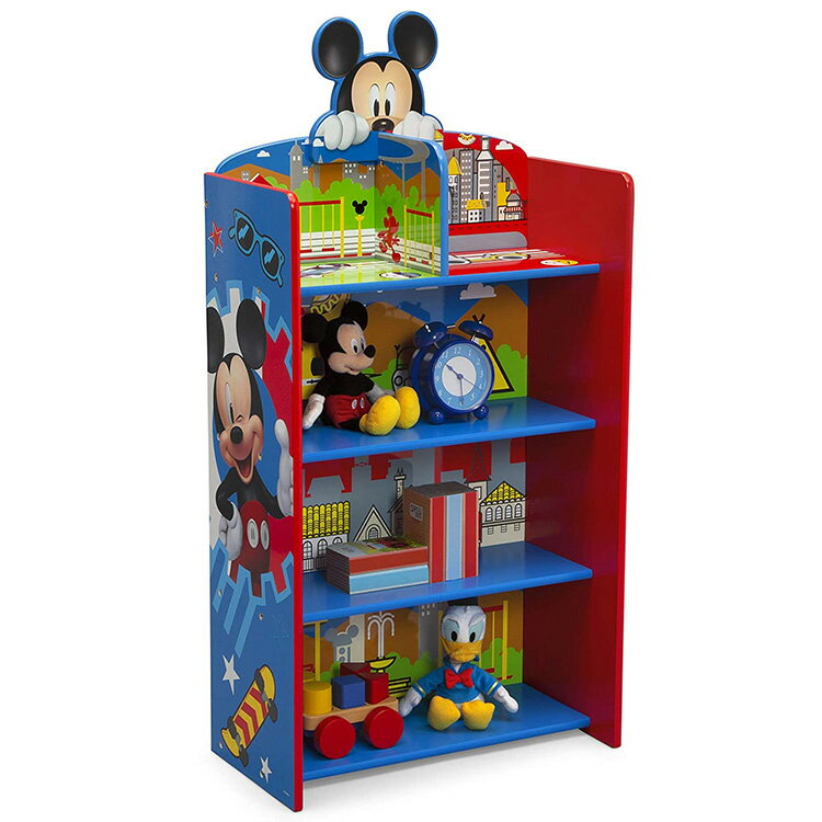 商品説明 メーカー Delta 商品名 MICKEY MOUSE PLAYHOUSE BOOKSHELF 型番 FL86841MM サイズ 約 51W× 26D× 100H　cm 重さ 約 9kg 対象年齢 3歳から45kgまで(メーカー参照) 安全基準 米国安全基準適合(ASTM) 米国消費者製品安全委員会適合(CPSC) 材質 - 生産国 Made in China 仕様 『ディズニー ミッキーマウスの子供用シェルフ』 本棚の後ろ壁に様々なシーンを演出して ドールハウスの様にお人形遊びが出来る！ 4段の棚はお片付けもしやすく、 お誕生日やクリスマスプレゼントにもぴったり！ 備考 ・ラッピング不可 ・組立必要/説明書図解（英語表記） ・入荷時期によりデザイン・カラー変更の場合がございます。 ・小さなパーツを含む場合がございます、お子様から離れて大人の方が組み立て下さい。 ・組み立て時に加工が必要な場合や、ボルト・ネジなどを別途お手配頂く場合もございます。 ・輸入品特有の製造上のキズ、塗装剥がれ等や輸送時の外箱ダメージが見受けられる場合がございます。 ・メーカー出荷時の状態により、箱を修繕しお送りする場合もございます。 ・ご使用時、必ず大人の方がそばで付き添って下さい。 ■画像と商品が一部異なる場合もございますのでご了承ください。 ■在庫数、価格は日々変動いたします。 ※お買いもの前に必ずご確認ください。 ■アメリカ製品について ■お買い物ガイド 【検索キーワード】 グッズ ディズニー ミッキーちゃん ミッキーマウス ディズニー家具 本棚 シェルフ ブックケース ブックシェルフ ドールハウス お人形遊び 人形の家 インテリア 子供 家具 ポピー 子供部屋 幼児用 子ども こども かわいい オシャレ デルタ 子供用家具 キッズ ピンク ブルー トドラー キッズインテリア 人気 アメリカ インポート 輸入 キッズスペース 施設 店舗 プレゼント 誕生日 クリスマス