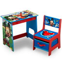 商品説明 メーカー Delta 商品名 MICKEYMOUSE DESK AND CHAIR 型番 TT87488MM-1054 サイズ 本体：机 約L48cm×D30cm×H46cm / 椅子 約W28.5cm×D30cm×H46cm 重さ 約8kg 対象年齢 3歳頃から22.5kgまで(メーカー参照) 安全基準 米国消費者製品安全委員会適合(CPSC) 材質 木製 生産国 Made in China 仕様 『ディズニー ミッキーマウスの子供用デスクセット』 ディズニーキャラクターの中でも大人気のミッキーとドナルドがテーブルトップに 椅子の背もたれには可愛いミッキー！ 側面にも可愛いデザイン。 小さなお子様のファーストテーブルにジャストサイズ！ 椅子下収納はおもちゃや、お絵かき道具など収納にとっても便利。 3歳頃から小学校低学年頃までにちょうどいいサイズ。 安全面を考えて、角は全て丸く削られた設計 備考 ・ラッピング不可 ・組立必要/説明書図解（英語表記） ・入荷時期によりデザイン・カラー変更の場合がございます。 ・小さなパーツを含む場合がございます、お子様から離れて大人の方が組み立て下さい。 ・組み立て時に加工が必要な場合や、ボルト・ネジなどを別途お手配頂く場合もございます。 ・輸入品特有の製造上のキズ、塗装剥がれ等や輸送時の外箱ダメージが見受けられる場合がございます。 ・メーカー出荷時の状態により、箱を修繕しお送りする場合もございます。 ・ご使用時、必ず大人の方がそばで付き添って下さい。 ■画像と商品が一部異なる場合もございますのでご了承ください。 ■在庫数、価格は日々変動いたします。 ※お買いもの前に必ずご確認ください。 ■アメリカ製品について ■お買い物ガイド 【検索キーワード】 ディズニー グッズ インテリア ミッキー 子供 家具 ミッキー 子供部屋 机 デスク 学習机 チェア一体型 収納家具 ミッキーグッズ キャラクター 子ども こども 男の子 かわいい オシャレ デルタ 人気 アメリカ インポート 輸入 プレゼント 誕生日 クリスマス disney mickey