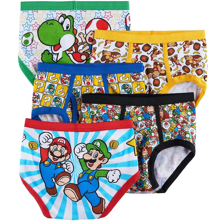 商品説明 メーカー Handcraft / ハンドクラフト 商品名 5 Toddler Boys Briefs 対象 4歳、5歳、6歳、7歳 （目安サイズ表をご確認下さい。） 材質 100% コットン 生産国 Philippines. 仕様 【アソートメントデザインについて】 アメリカメーカーからの、輸入商品となります。 パンツの柄はオーダー時期によってランダムに入荷致します為、特定の柄を掲載する 事が出来ません。セット内容は、画像の内容とは異なることがございます。 また、柄の指定、希望等お問い合わせにはお応え出来かねます。ご了承下さいませ。 お取り扱い ※衛生上、いかなる場合も返品・交換はお受けできかねます。 予めご了承頂けます様お願い致します。 ・洗濯水は40℃までとなります。 ・非塩素系漂白剤は使用可 ・乾燥機は低温で使用可 ・アイロン使用不可 備考 ※こちらの商品はゆうパケット「ポストイン配達」となります。 商品の追跡が可能です、紛失、未着、破損の場合でも弊社では責任を負いかねます。 配送先への配達で郵便受けに入れられます。 (入らない場合は直接手渡しです)。 不在の場合は通知が郵便受けに入れられますので再配達を直接ご依頼してください。 到着まで約2日-4日かかります。 ※あくまで参考ですのでその時の状況（天候など）により 若干配送日数が変わる場合がございます、ご了承ください。 配達の日時指定は出来ませんのでご了承ください。 ・代金引換・後払い決済はご利用いただけません。 ・ラッピング不可 ・入荷時期によりデザイン・カラー変更の場合がございます。 ・輸入品特有の製造上のキズ、塗装剥がれ等や輸送時の外箱ダメージが見受けられる場合がございます。 ・メーカー出荷時の状態により、箱を修繕しお送りする場合もございます。 ・ご使用時、必ず大人の方がそばで付き添って下さい。 ■画像と商品が一部異なる場合もございますのでご了承ください。 ■在庫数、価格は日々変動いたします。 ※お買いもの前に必ずご確認ください。 ・お買い物ガイド ・アメリカ製商品について 【検索キーワード】 マリオ グッズ スーパーマリオ 子供服 子ども服 ボーイズ 下着 ショーツ ブリーフ アンダーウエア アンダーショーツ パンティ 5枚入り 5枚セット 5枚組 服 ゲーム キャラクターグッズ 子供用 トドラーサイズ 海外 逆輸入 インポート 可愛い 100cm 105cm 110cm 115cm 120cm