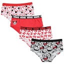 送料無料/ ショーツ ディズニー ミニーマウス 4枚組 120-140cm 女の子 キッズ パンツ キャラクター パンティ 4枚セット 下着 子ども用