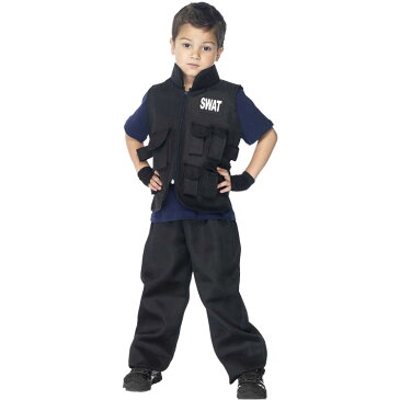 スワット ポリス 警察官 ハロウィン コスチューム 男の子 105-140cm 衣装 子供 Leg Avenue C46111