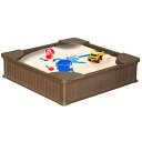 商品説明 メーカー Private Brand 商品名 4ft Square Sandbox 型番 BXSB120 サイズ (約)：120W×120L×30H cm 重さ (約)： 材質 高密度ポリエチレン 安全基準 米国安全基準適合(ASTM) 仕様 動物から砂場を守るカバー付き 座って遊べる椅子付き 遊んでいない間に動物に砂場を 荒らされてしまったり、 風で砂が舞ってしまうのを防ぐ カバーが付属します。 砂場の縁にはベンチ付きで座って遊ぶ事ができます。 砂遊びが終わる頃にはガーデニングを楽しむ花壇としてもお使いいただけます。 ※砂・おもちゃ等は付属しません 備考 ・ラッピング不可 ・組立必要/説明書図解（英語表記） ・入荷時期によりデザイン・カラー変更の場合がございます。 ・小さなパーツを含む場合がございます、お子様から離れて大人の方が組み立て下さい。 ・組み立て時に加工が必要な場合や、ボルト・ネジなどを別途お手配頂く場合もございます。 ・輸入品特有の製造上のキズ、塗装剥がれ等や輸送時の外箱ダメージが見受けられる場合がございます。 ・メーカー出荷時の状態により、箱を修繕しお送りする場合もございます。 ・ご使用時、必ず大人の方がそばで付き添って下さい。 オーバル砂場はこちら ラウンド砂場はこちら ※お買いもの前に必ずご確認ください。 ■アメリカ製品について ■お買い物ガイド 【検索キーワード】 砂場 砂あそび すな場 砂場サークル 砂場枠 すなば カバー付き 子供 こども 庭 遊具 キッズ ガーデンファニチャー 大型遊具 小学生 女の子 男の子 キッズ 学校 幼稚 保育園用品 大型遊具 子供の日 幼児 誕生日プレゼント 屋内 誕生日 おすすめ プレゼント クリスマスプレゼント